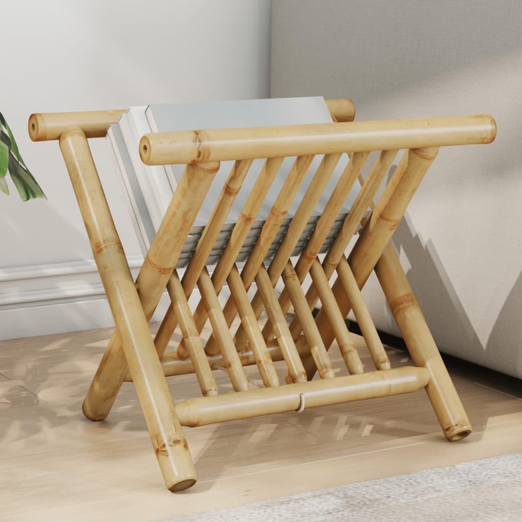 マガジンラック　シェルフ Amazon｜vidaXL マガジンラック 42x30.5x34.5 cm 竹製, ストレージ